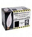 Feit Electric 25CFC/15-130 25-Watt Flame Tip Bulb with Chandelier Candelabra Base, Clear, 15-Pack
