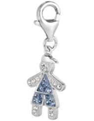 925 Sterling Silver December Birthstone Boy Charm, For Chamilia, Pandora, Biagi, Personality, Reflections And More Charm Bracelets