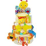 Busy Little Bugs 3 Tier Diaper Cake by Baby Gift Basket