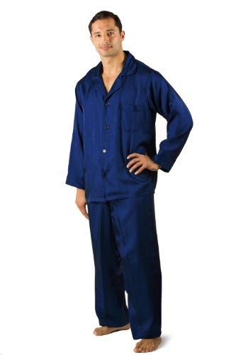 Men's Silk Pajamas Set - The Riviera (Navy, XL) - PJ Set for Men Perfect Luxury Christmas Gift Present for Him Cool Birthday Guy Gifts for Men Him Intimate Romantic Gifts of Love for Men Husband Boyfriend Valentine's Day Creative Christmas Gift for Men Men's Silk Pajamas Set - The Riviera (Navy, XL) - PJ Set for Men Perfect Luxury Christmas Gift Present for Him Cool Birthday Guy Gifts for Men Him Intimate Romantic Gifts of Love for Men Husband Boyfriend Valentine's Day Creative Christmas Gift for Men