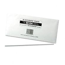 ACCO 50104 Data Flex 8-1/2 Nylon Posts for top/bottom Loading Binders, 6 cap., 20/pack