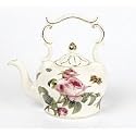 Porcelain Teapot With Delicate Rose Design For Teas And Fine Dining Pleasure