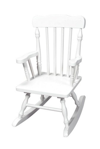 Gift Mark Child¿s Colonial Rocking Chair, White