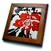 I Saw Red - 8x8 Framed Tile