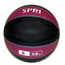 spri xerball 8-pound medicine ball (rosewood)