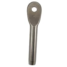 Loos Cableware 668-5X Stainless Steel Eye End for 5/32" Diameter Wire Rope