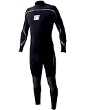Body Glove Mens 3/2mm Vapor Back Zip Fullsuit Wetsuit, Black, Medium/Tall