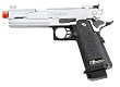 Caspian Arms WE Hi-Capa 5.1 Dragon GBB - Silver w/Rubber Grips Airsoft Pistol