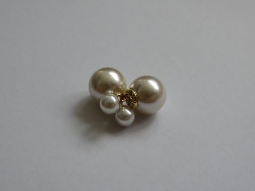 Dior Style Tribal Earrings Pearl white