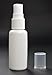 Bluecell White Color Set of 9 (10/20/30)ml Spray Pump Portable Plastic Refillable Bottle Container w/ Snap On Cap for travel