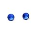 Sapphire Rivoli Swarovski Austrian Crystal Stud Earrings, 8mm