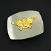 Design for Hip Hop Gold Skull Belt Buckle for Men Western K1027