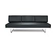 Le Corbusier Sofa Bed LC5. Black. 45-day, Money-back Guarantee. 100% Italian Leather. New!