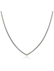 Sterling Silver Omega "V" Necklace