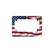 License Plate Frames - USA Flag Motorcycle License Plate Frame America