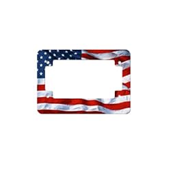 License Plate Frames - USA Flag Motorcycle License Plate Frame America