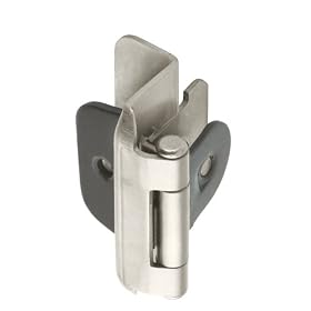 Amerock BP8704-G10 Double Demountable Hinge with 1 2-Inch Overlay, Satin Nickel by Amerock