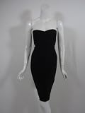 Herve Leger womens strapless bandage style cocktail dress