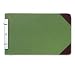 Wilson Jones Canvas Sectional Storage Post Binder For 8-1/2 X 14 Sheets, 4-1/4" Post Spacing, Green Canvas, W278-32A
