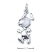 Sterling Silver Peanuts Jumping Snoopy Charm