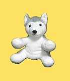 White and Grey HUSKY like Webkinz, Shining Star and 8