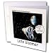 Mentally-Challenged Astronaut Greeting Card is measuring 5.5w x 5.5h. Greeting Cards are sold in sets of 6 or 12. Give these fun cards to your frieds and family as gift cards, thank you notes, invitations or for any other occasion. Greeting Cards are blank inside and come with white envelopes.