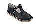 L'Amour Girls T-Strap Mary Janes Black Leather School / Dress Shoes
