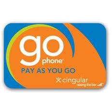AT&T Cingular Prepaid wireless refill card