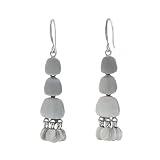 Three Tier Organic Drop with Dangles Earrings