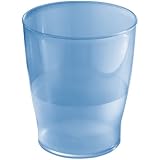 InterDesign Franklin Wastebasket Trash Can, Cobalt Blue
