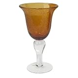 Artland Iris Goblet, 14-Ounce, Amber, Set of 4