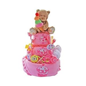 Cupcake Baby 3 Tier Diaper Cake