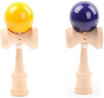 Kendama Ball Set of 2 Pieces Yellow and Blue