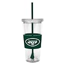NFL New York Jets Lidded Cold Cup with Straw