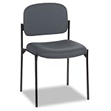 Armless Guest Chair, Charcoal Gray