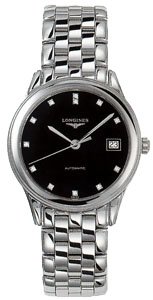 Longines Watches Longines Flagship with Diamond Hour Markers Automatic Men's Watch