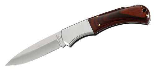 Herbertz-Couteau Pliant de Poche HERBERTZ 223412 - Lame a Cran Inox - Manche 12 cm Pacca Marron