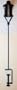 "ABC Products" - Antique Style ~ Clamp-on-Railing - Steel Tiki Torch (Dark Bronze Finish)