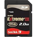 SanDisk {SDSDX3-002G-A21} 2 GB Extreme III Secure Digital Memory Card, USA Retail Package