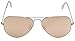 Ray-Ban. Rb3025 Classic Aviator Sunglasses, Matte Silver/Light Brown Mirrored Pink, 58 mm