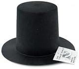 Stiffened Felt Top Hat 3-3/4