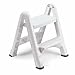 Rubbermaid EZ Step Folding Stool, 2-Step, White