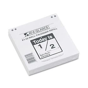 At-A-Glance Recycled Refill for 6 5/8 x 9 1/8 Inch inToday Is In Calendar for 2010 (K1-50)