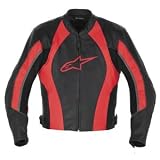 Alpinestars Octane Leather Motorcycle Jacket Red 60