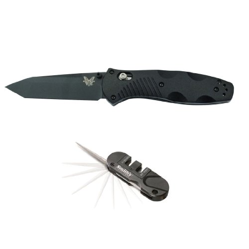 Benchmade 583BK Osborne Barrage Folding Knife Black Coated With Smith's
