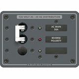 BLUE SEA 8029 PANEL 120VAC MAIN + 1 POS