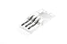 12-24 NC High Speed Steel Ground Thread 3 Piece Tap Set, Includes: Taper, Plug, Bottom