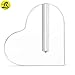 Langxun 24k Gold Long Stem Rose Heart-shaped Display Stand - Acrylic