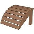 22" Recycled Earth-Friendly Outdoor Patio Adirondack Ottoman - Raw Sienna