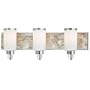 Minka Lavery Cashelmara 3243-77 Glass Reversible 3 Light 300w (7"H x 25"W) Vanity Lighting in Chrome